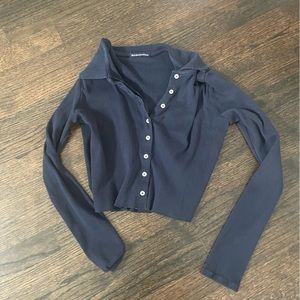 Brandy Melville navy blue top one size